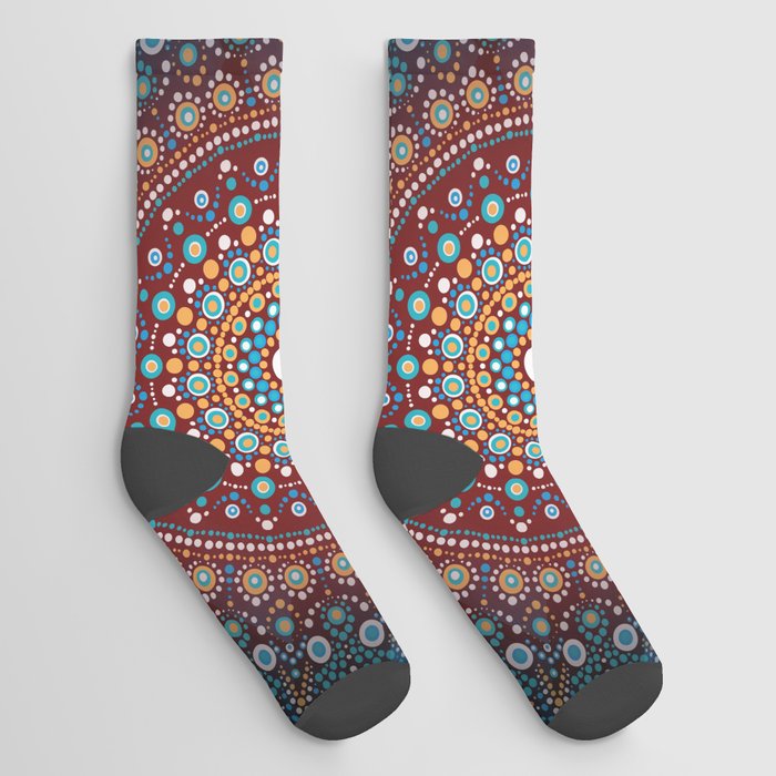 Mandala geometric pattern Socks