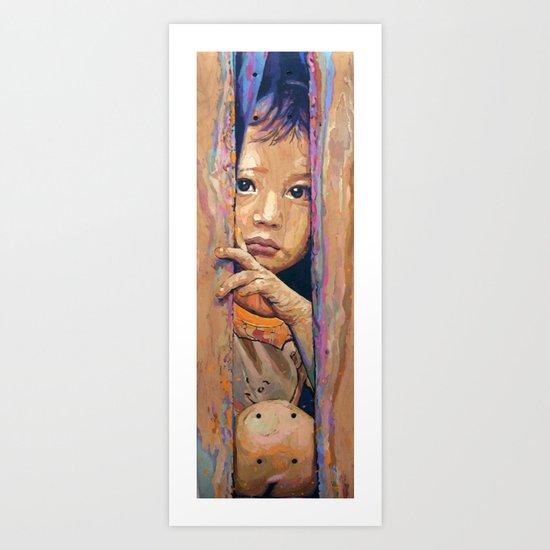 behind Art Print
