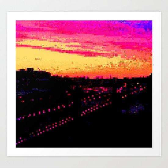 Train City Art Print
