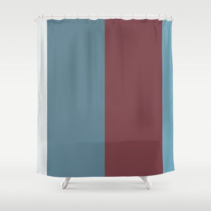 Parable to Behr Blueprint Color of the Year and Accent Colors Vertical Stripes 3 Shower Curtain