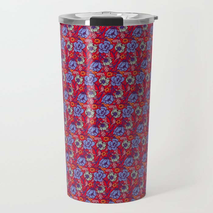 Red and blue Travel Mug