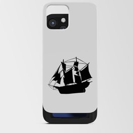 Black Boat iPhone Card Case