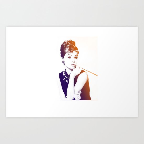 Audrey Hepburn Art Print