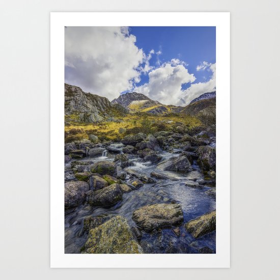 Tryfan Stream Art Print