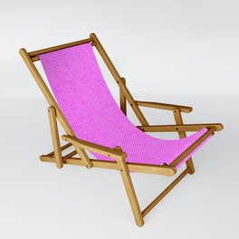 Small Hot Pink Honeycomb Bee Hive Geometric Hexagonal Design Sling Chair