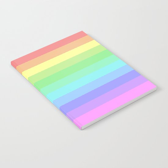 Pastel Rainbow Notebook