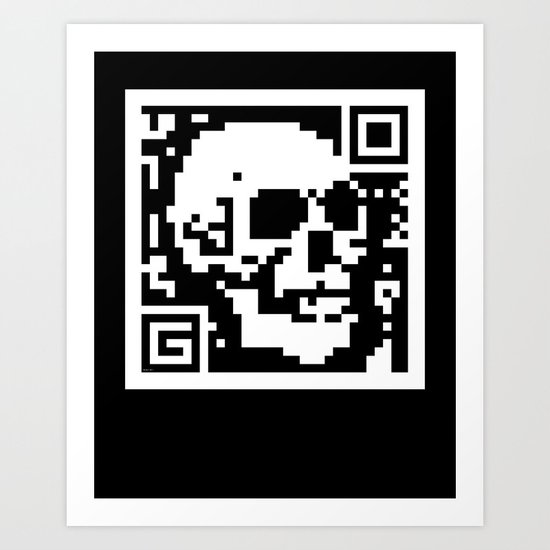 QR- Dead Art Print