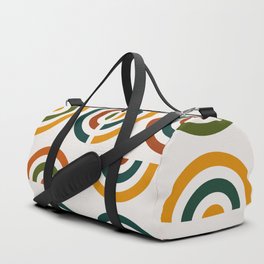 Mid century multicolor retro shapes 4 Duffle Bag