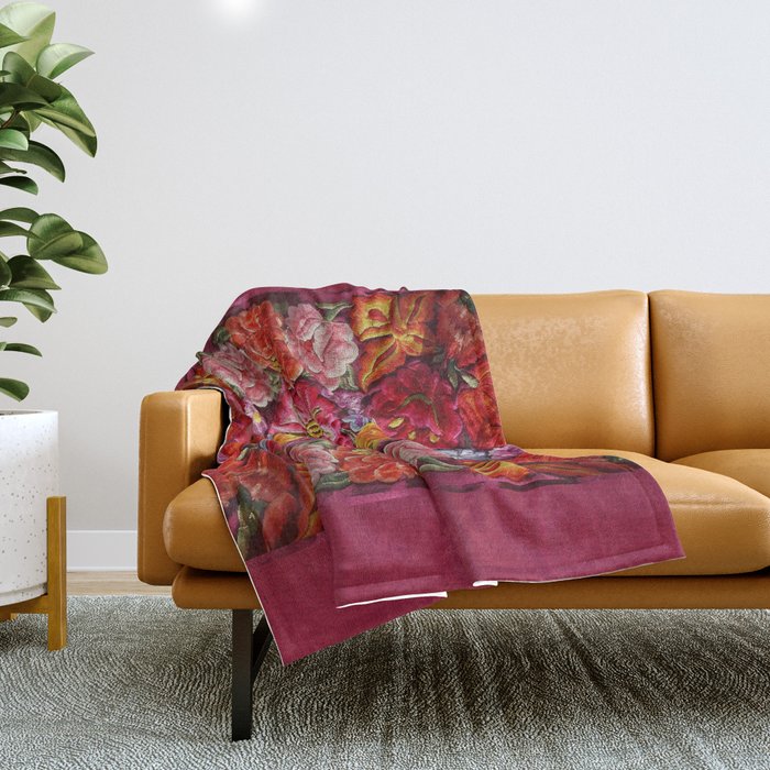 Embroidered online throw blanket