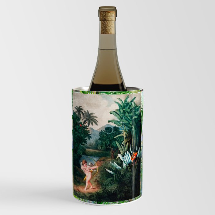 Vintage Italian,baroque,tropical art Wine Chiller