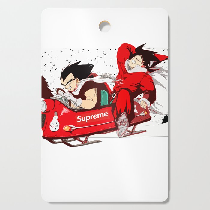 Supreme Dragon Ball Christmas Cutting Board By Makaiworld Society6