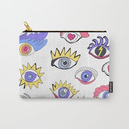 Novos olhos onda, paz e boa vibe, art by Miguel Matos Official  Carry-All Pouch