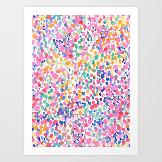 Lighthearted (Pastel) Art Print by mjmstudio | Society6