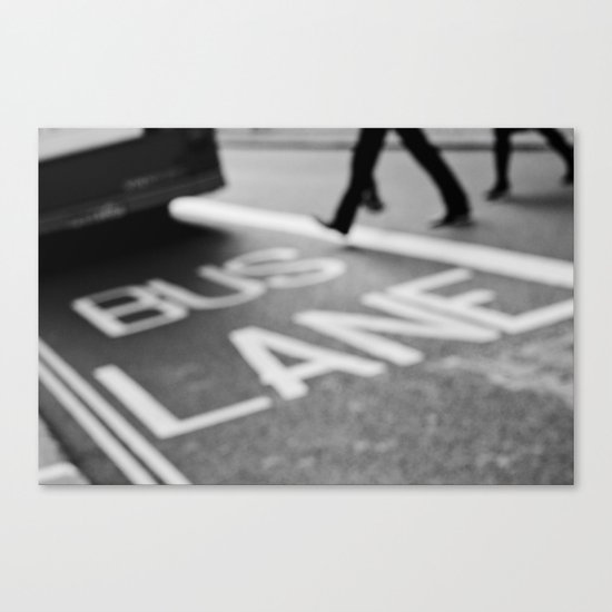 Bus line London Canvas Print