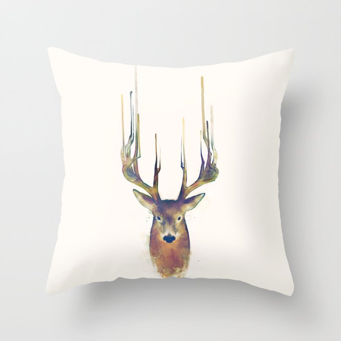 Deer // Steadfast Throw Pillow