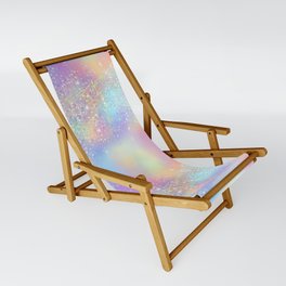Pretty Holographic Glitter Rainbow Sling Chair