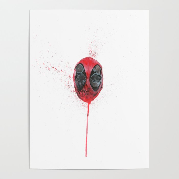 The Emptiness of Masks - Dead pool Poster