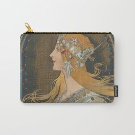 Whitman's Chocolates And Confections Philadelphia Alfonse Mucha Vintage Advertising Carry-All Pouch