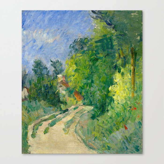 Bend in the Road through the Forest by Paul Cézanne Canvas Print