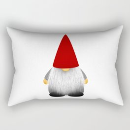 Christmas cute gnome with long white beard and red hat Rectangular Pillow