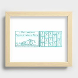 A Scavenger's Map of Hazards Recessed Framed Print