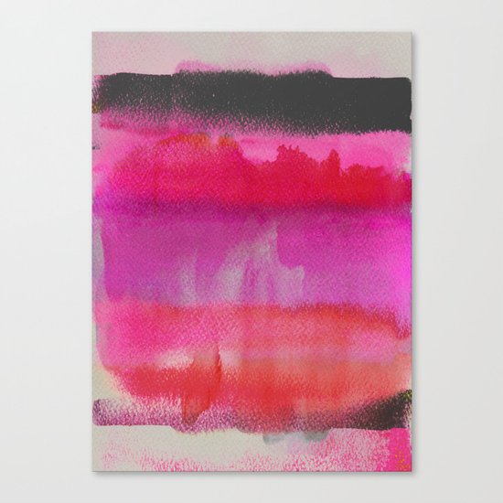 Red on Pink Canvas Print
