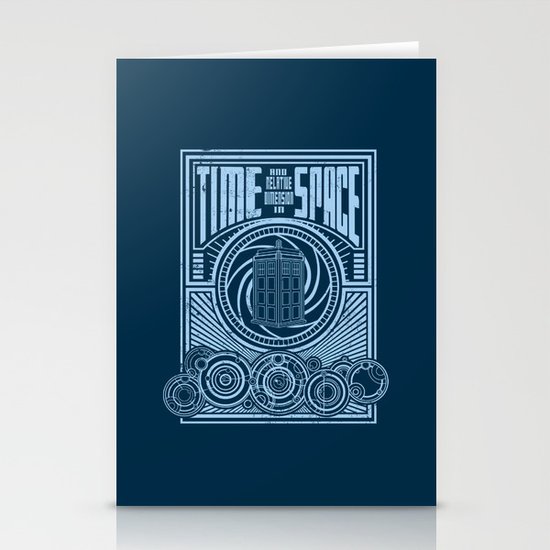 Time and Space Stationery Cards