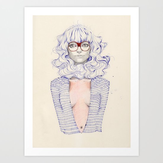 Hair Play Art Print
