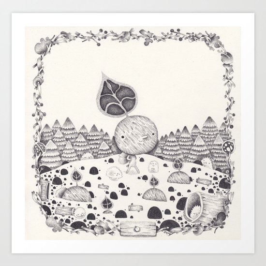 le premier bourgeon Art Print