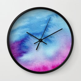 Pink/Blue Tie Dye Wall Clock