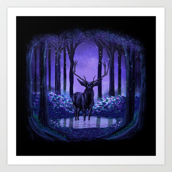 Elf Forest Art Print