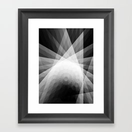 A Receptive Mind is Connected BLK/WHT Framed Art Print