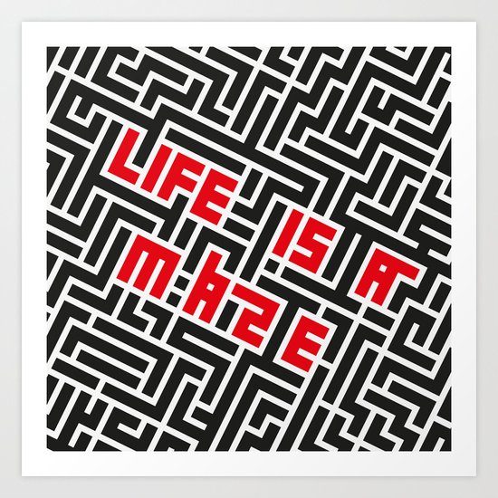 Maze Art Print