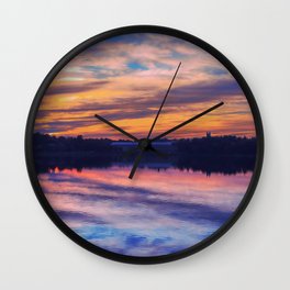 Evening Reflection Wall Clock