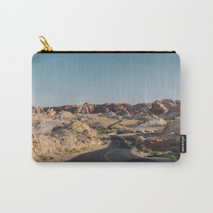 Windy Desert Road Carry-All Pouch