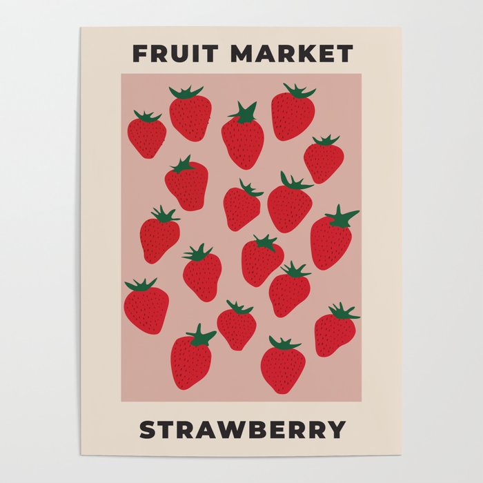 Fruit Market - Strawberry Poster