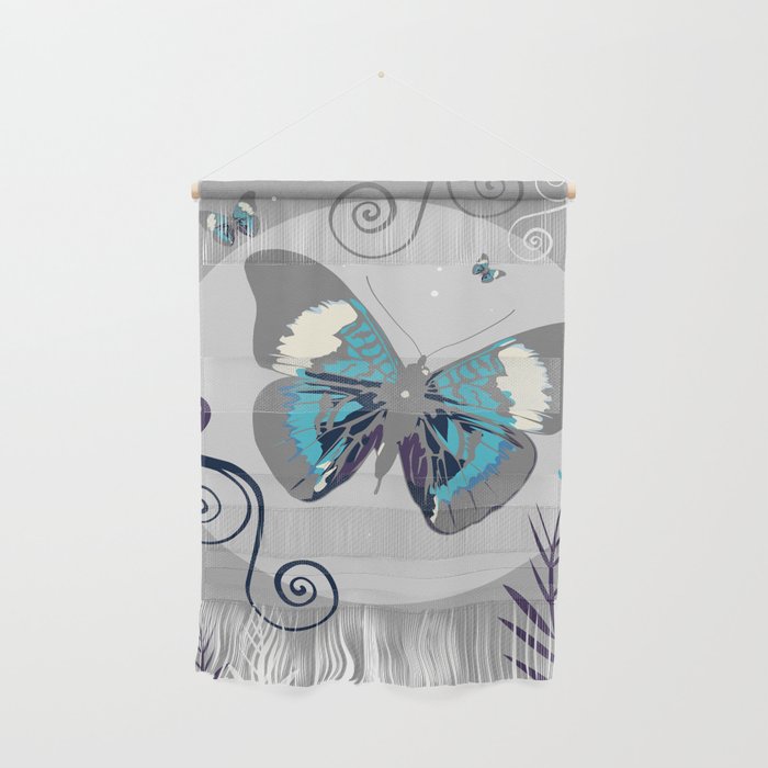 Butterflies At Night Wall Hanging