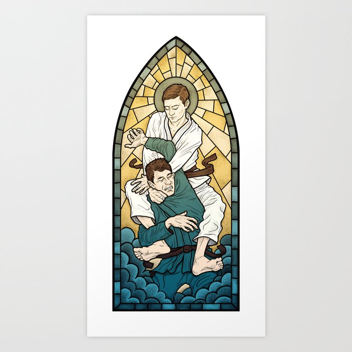 Stained Glass Strangle Art Print