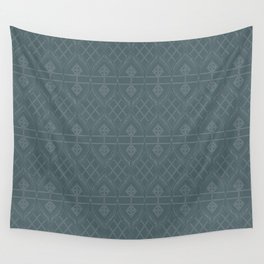 Serene Symmetry - PaperAstro: Calm and Soft Mirror-Based Designs Wall Tapestry