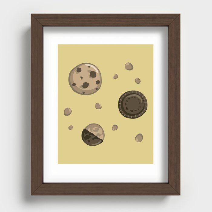 Assorted Yellow Cookies Recessed Framed Print