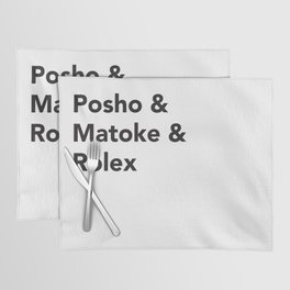 Posho & Placemat