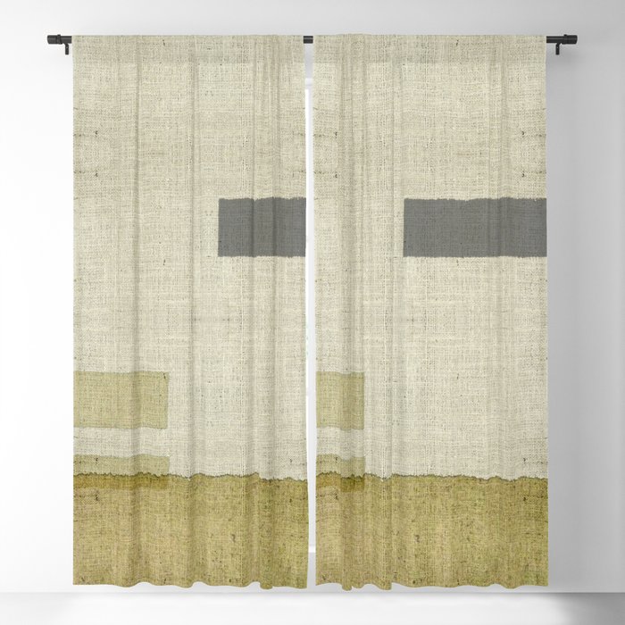 Burlap Texture Natural Shades Blackout Curtain By Marcanton