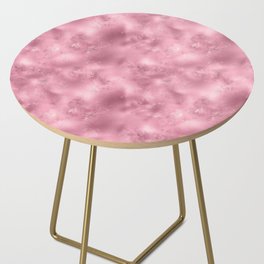 Glam Pink Metallic Texture Side Table