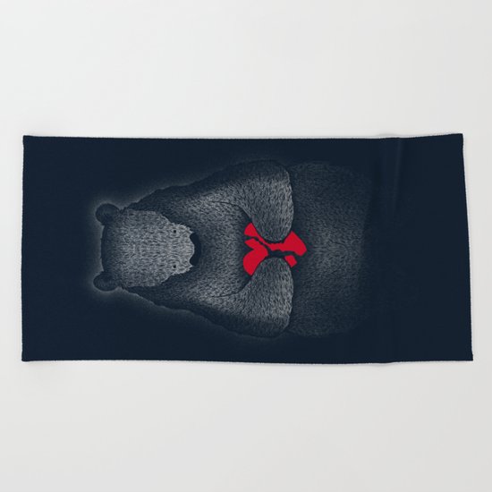 Broken (Dark Blue) Beach Towel