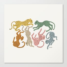 Rainbow Cheetah Canvas Print