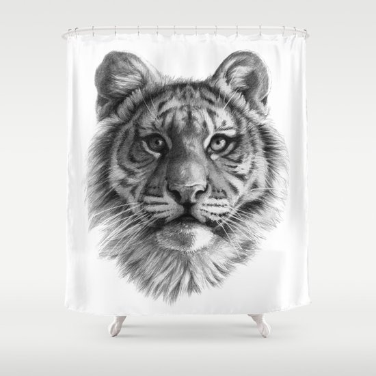 Tiger Cub SK106 Shower Curtain