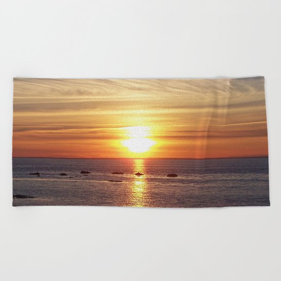 Gaspesie Sunset Beach Towel