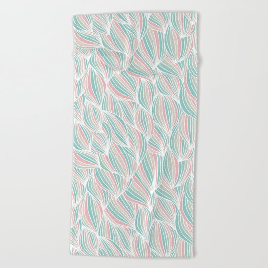 Cool Colorful Ocean Waves Beach Towel