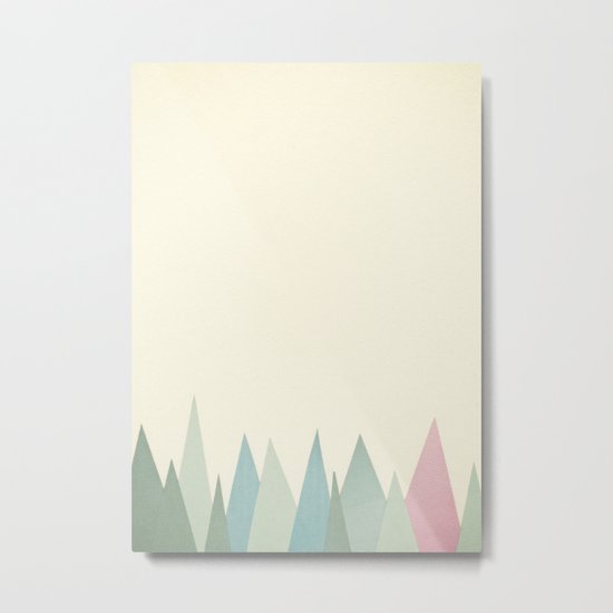 Snowy Mountains Metal Print
