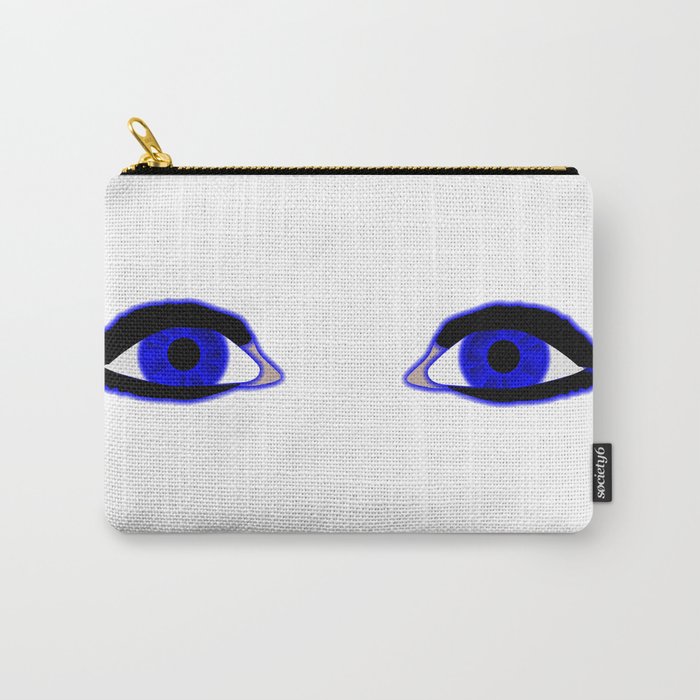 Two Blue Eyes Carry-All Pouch